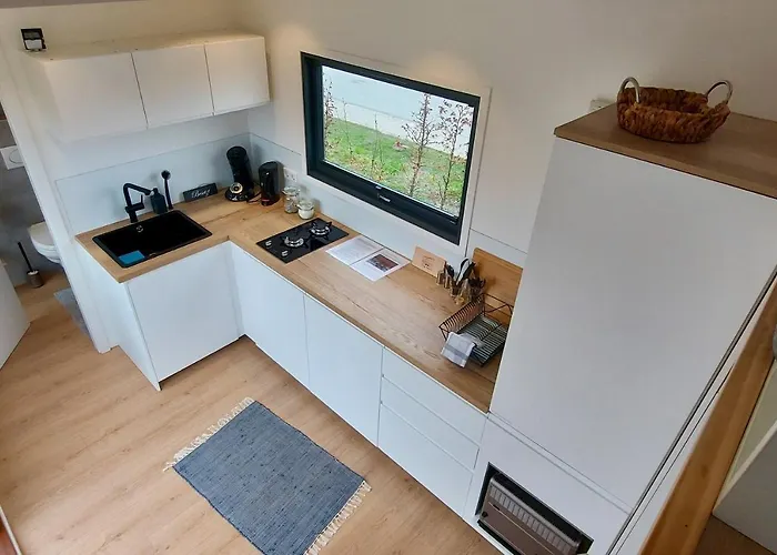 Дом отдыха Winzig Wohnen Tiny House Frigg Direkt Am Weserstrand