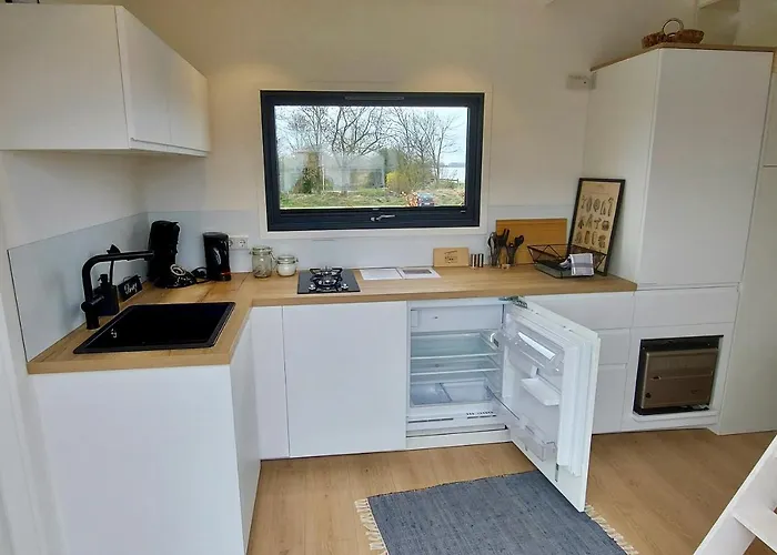 Дом отдыха Winzig Wohnen Tiny House Frigg Direkt Am Weserstrand *